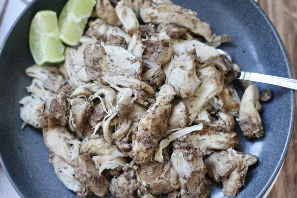 Easy Instant Pot Shredded Jamaican Jerk Chicken