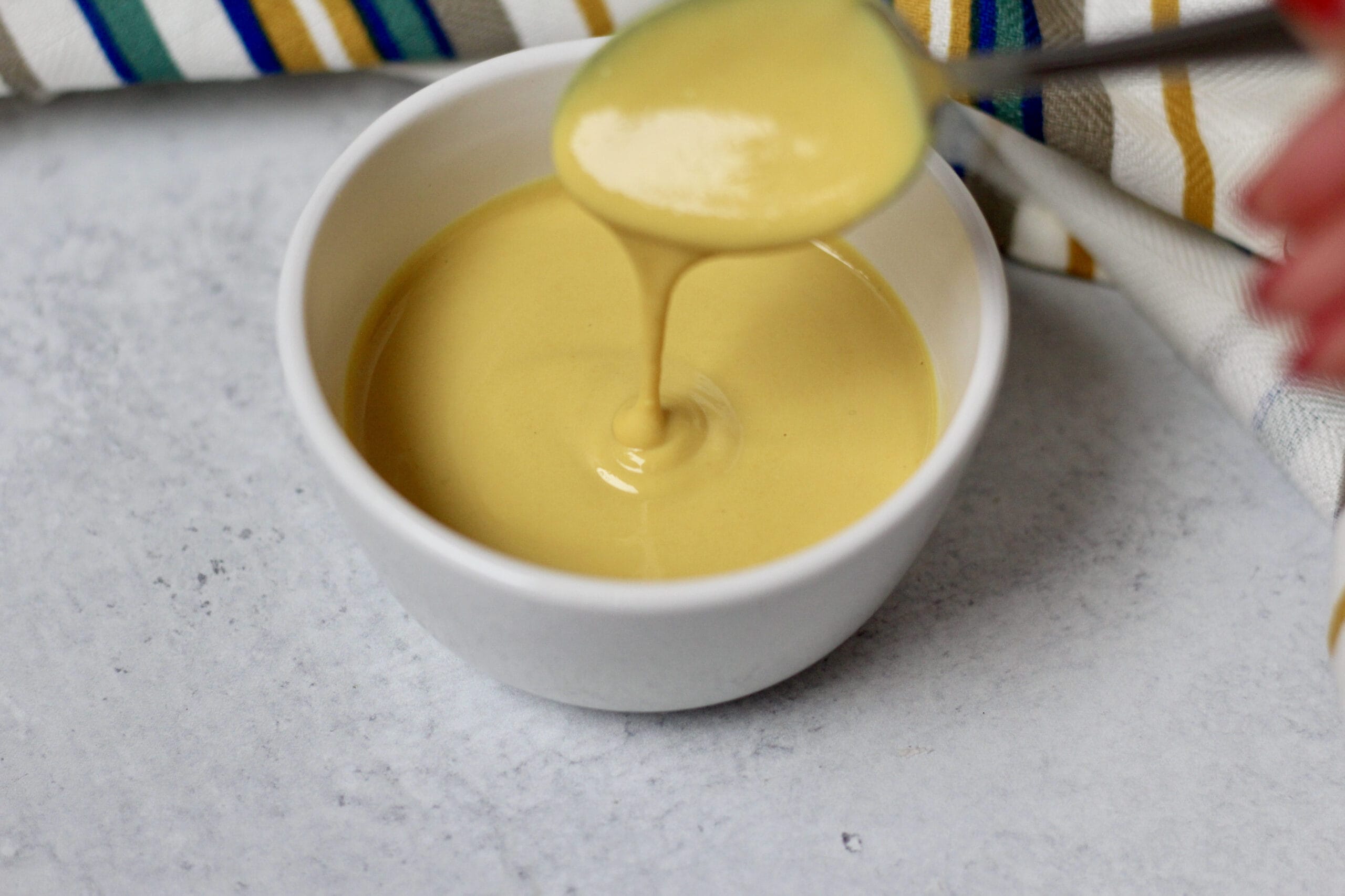 Homemade Honey Mustard Poured