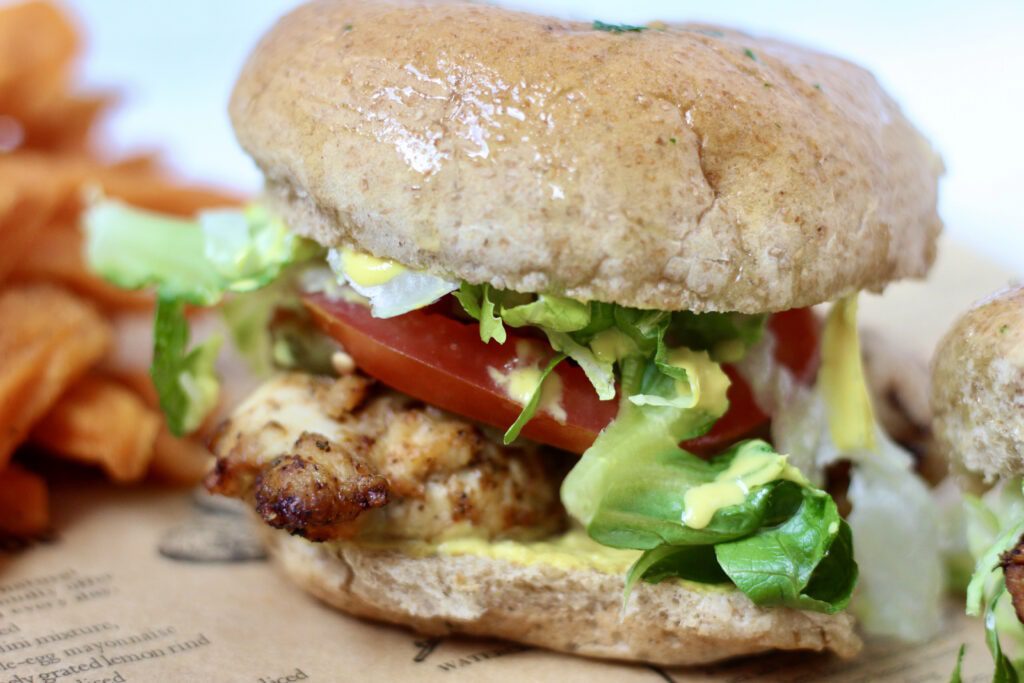 Blackened Chicken Sandwich Up Close