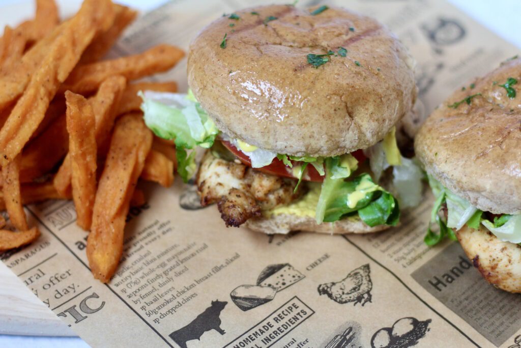 Chicken Sandwich Overhead