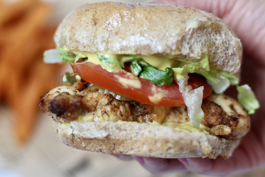 Chicken Sandwich Held