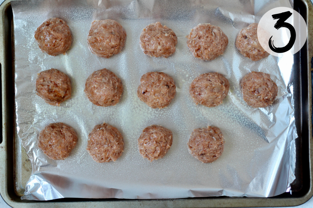 Turkey Meatballs Formed