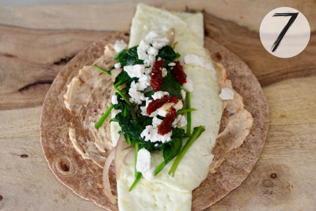 Top with feta cheese & sun-dried tomatoes