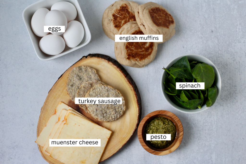 Turkey Sausage Breakfast Sandwich Ingredients