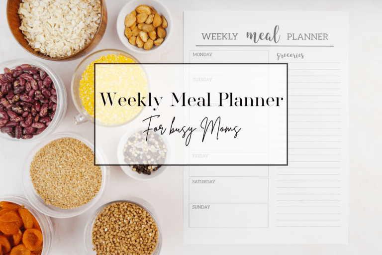 Ultimate Weekly Meal Planner for Busy Moms