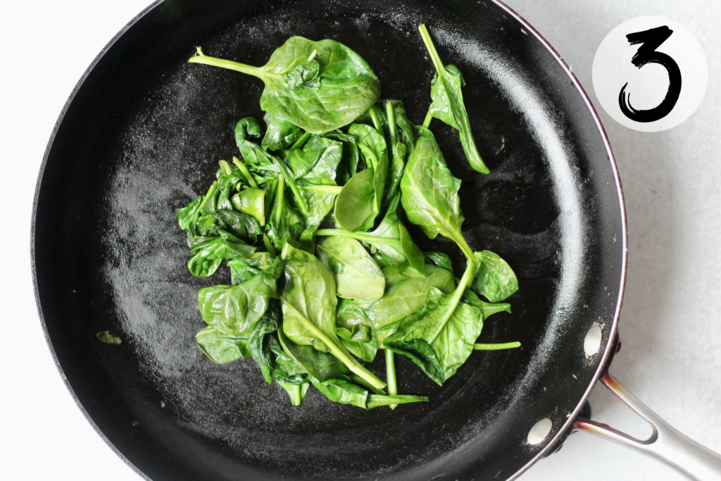 Saute spinach