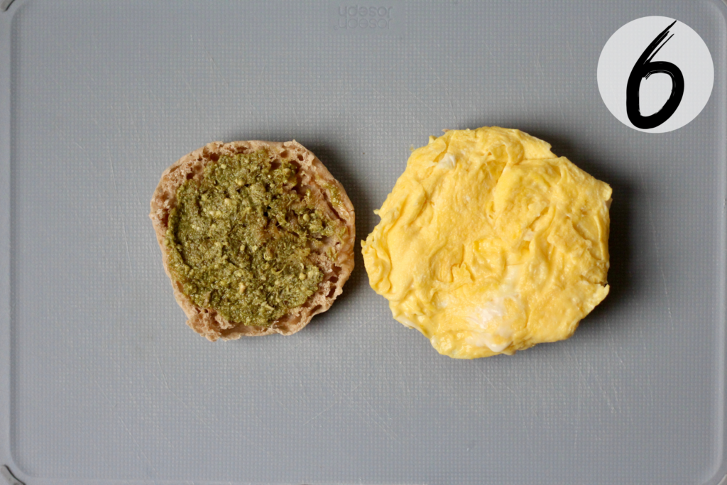 Add scrambled eggs