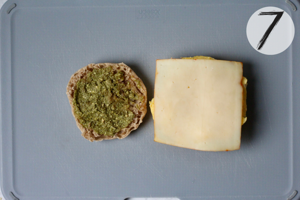 Layer Muenster cheese