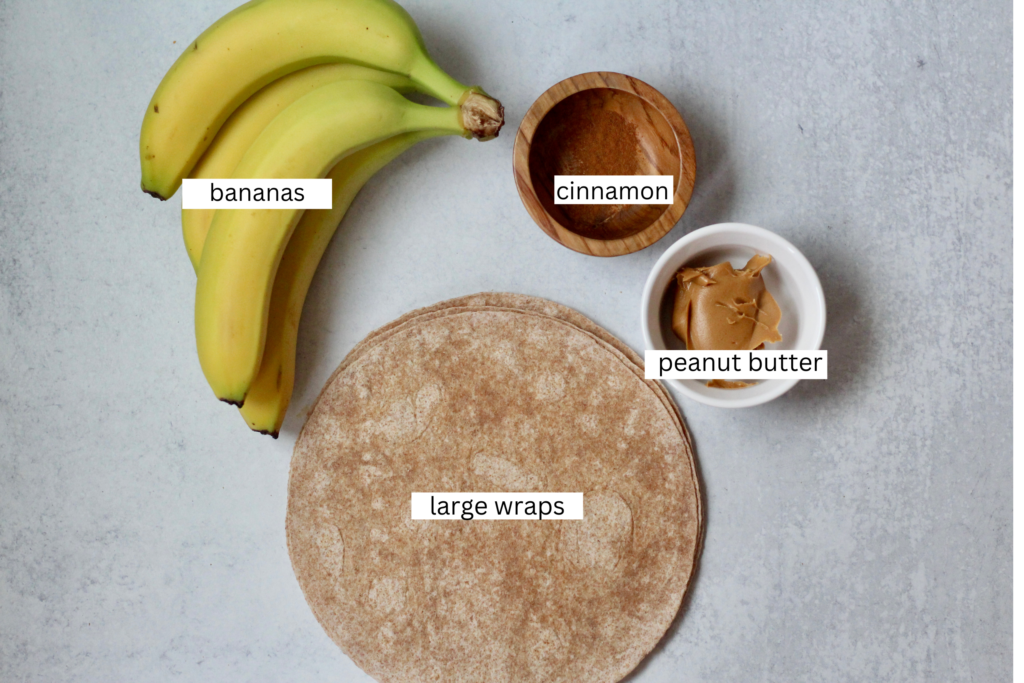 Banana Roll Up Ingredients