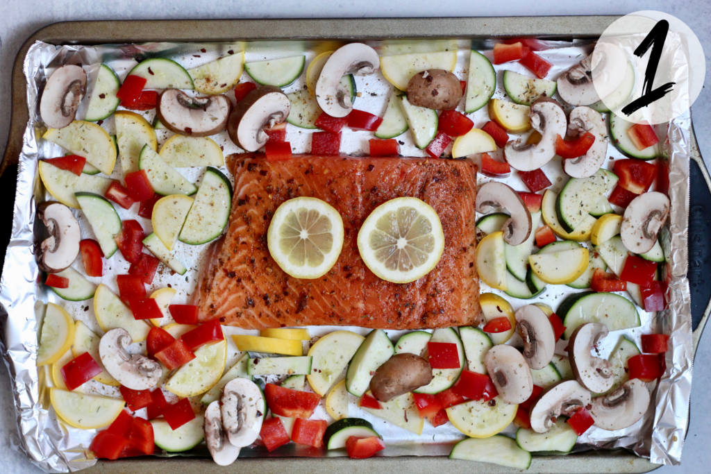 Place everything on a sheet pan and bake