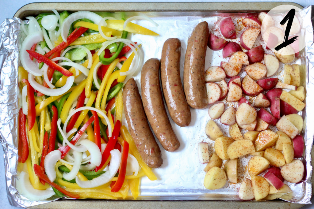 Place everything on a sheet pan and bake