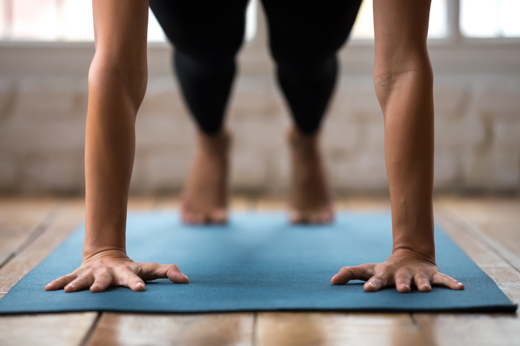 Plank hold for busy moms