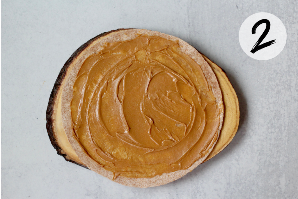 Spread with peanut butter