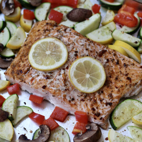 Sheet Pan Salmon and Veggies