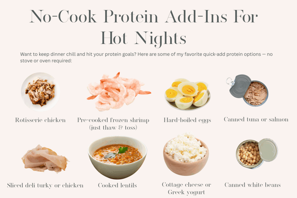 No Cook Proteins for Hot Nights