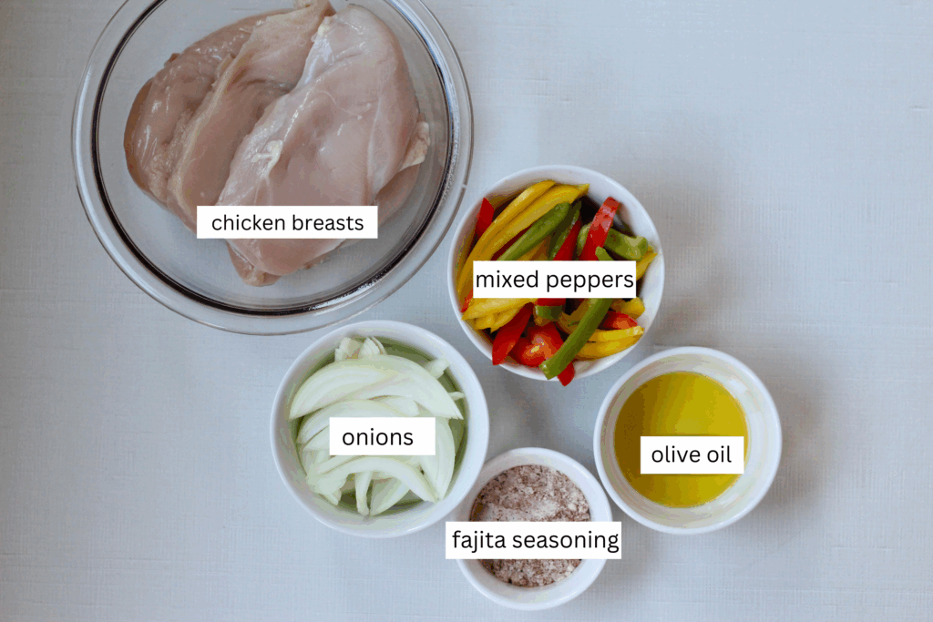Slow cooker fajitas Ingredients