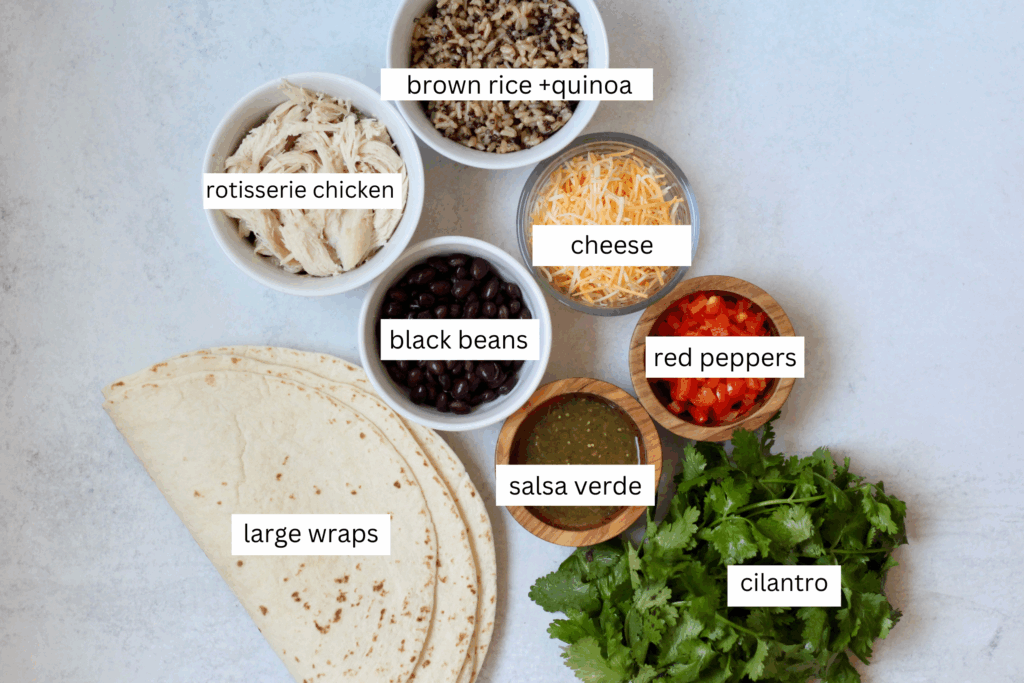Ingredients for Burritos