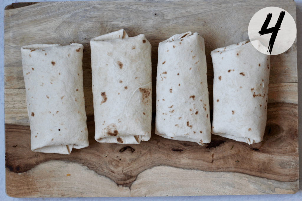 Wrap all burritos tightly