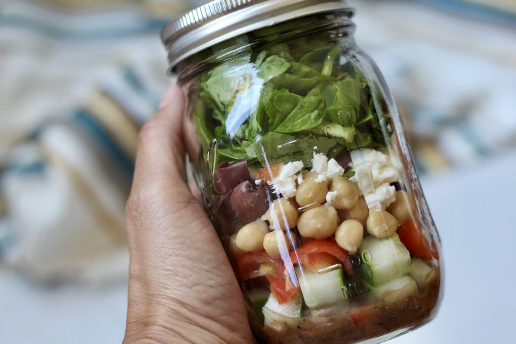 Mediterranean Mason Jar Salad