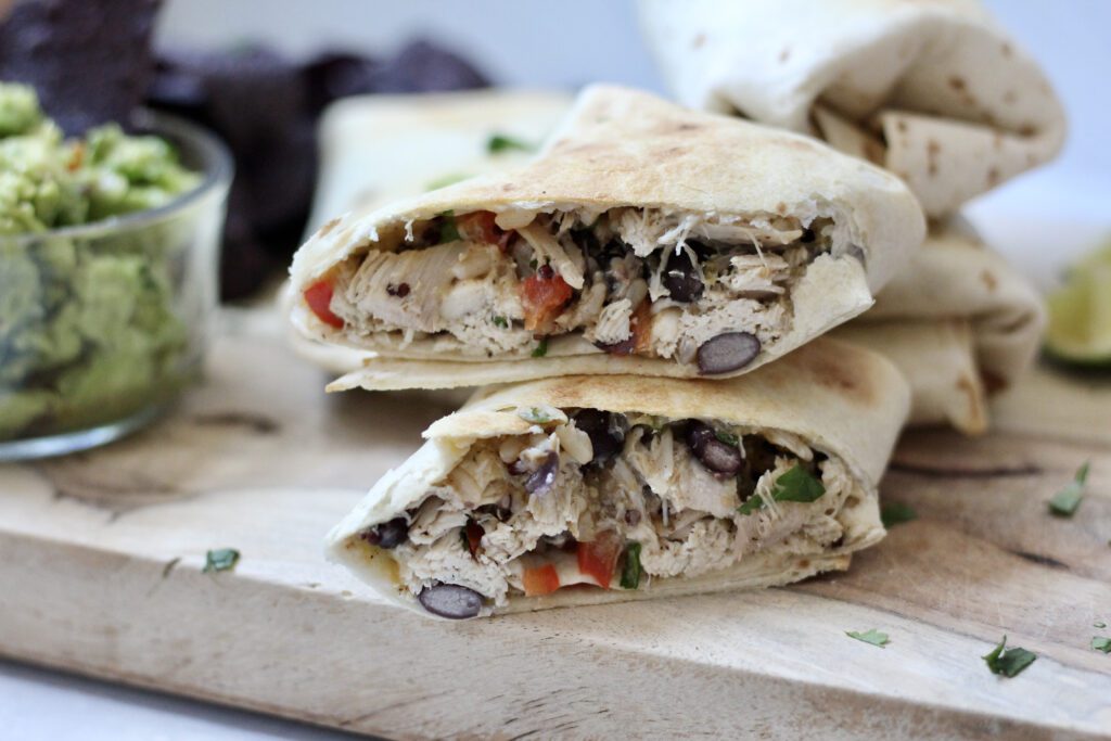 Chicken Burrito Close Up