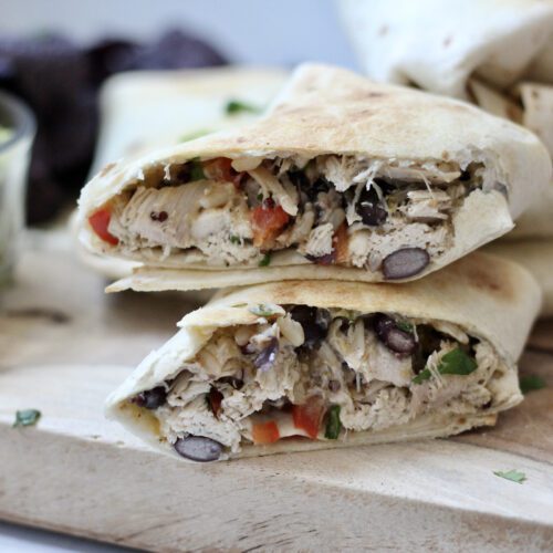 Chicken Burrito Close Up