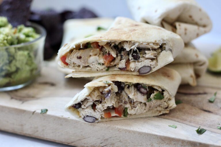 Chicken Burrito Close Up