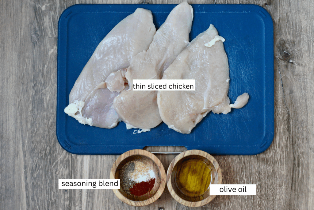 Thin Sliced Chicken Breast Ingredients