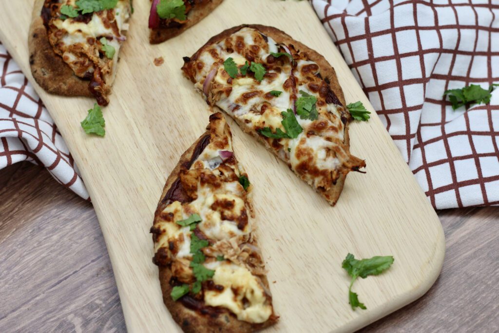 Sliced CPK BBQ Chicken Pizza