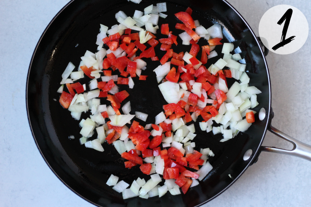 Sauté the vegetables
