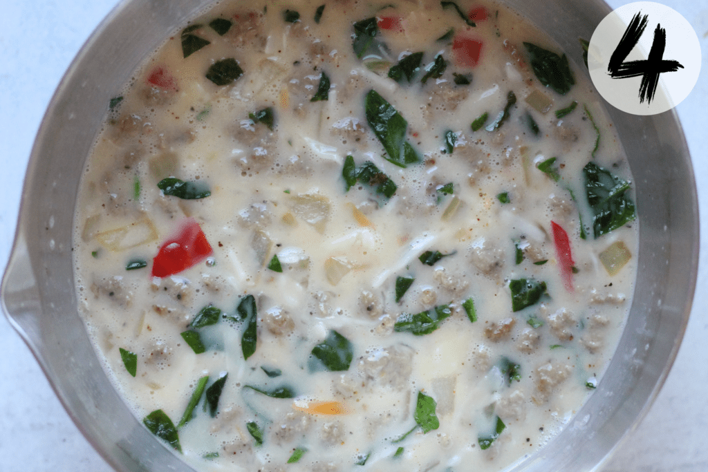 Add vegetable and turkey mixture