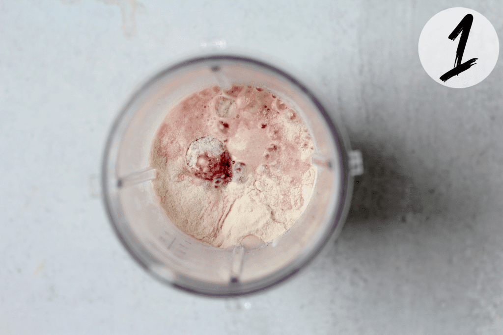 Add all ingredients to a blender and blend until smooth