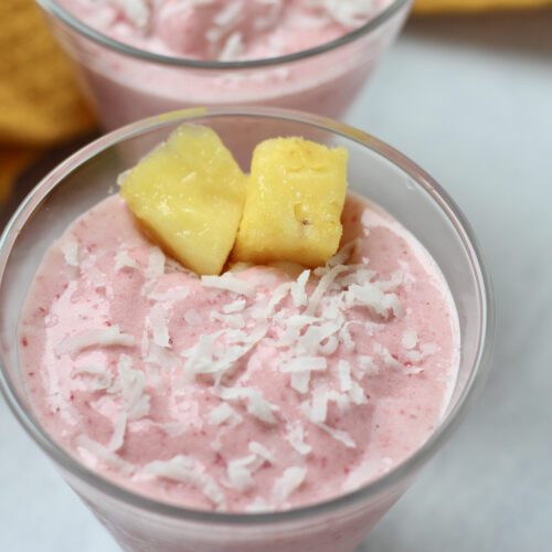 Strawberry Pineapple Smoothie Up Close