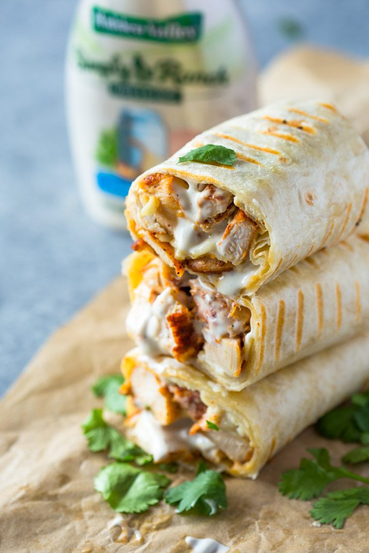 Ranch Chicken Wraps
