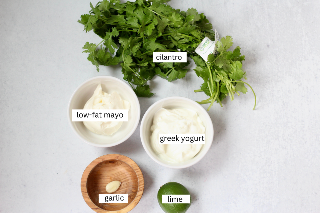 Cilantro Lime Crema Ingredients