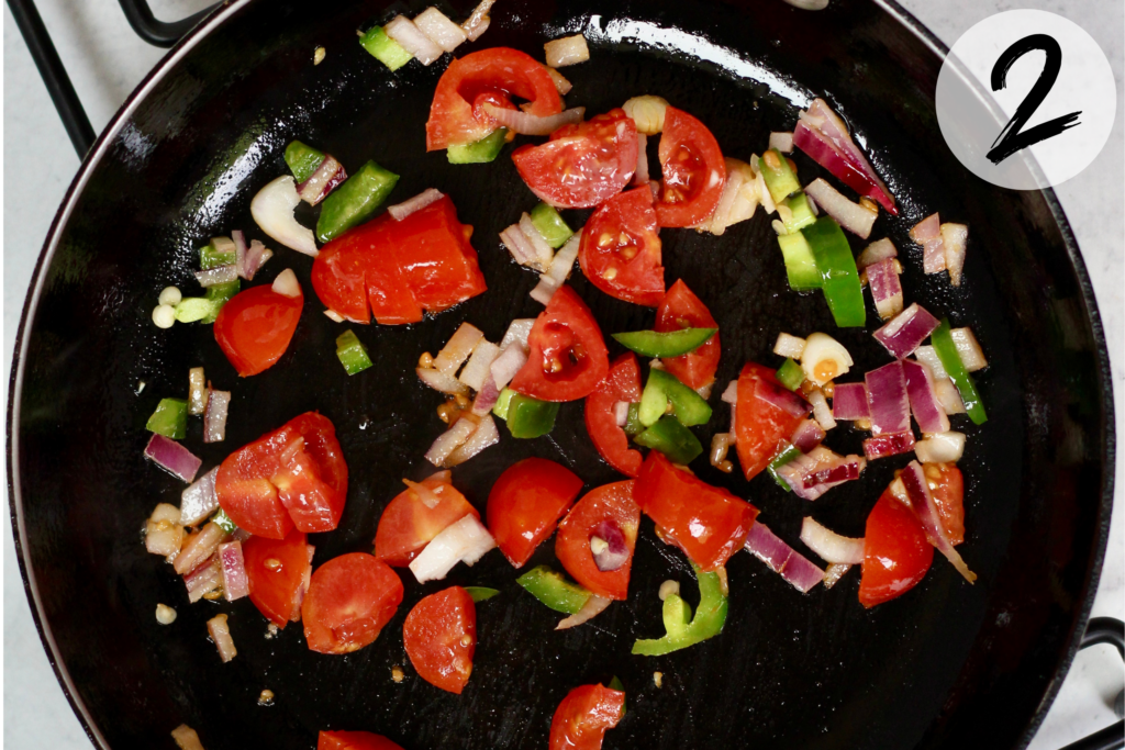 Sauté veggies or pico di gallo