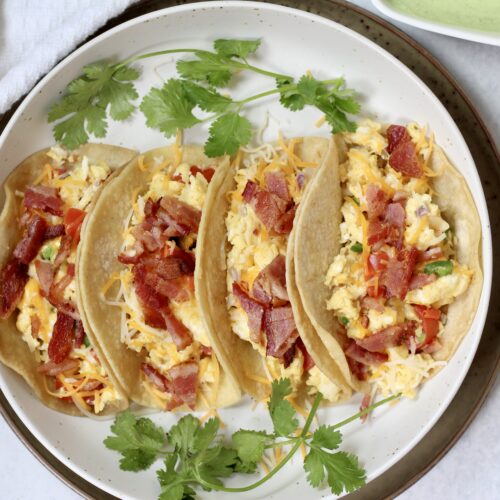High protein Breakfast Tacos