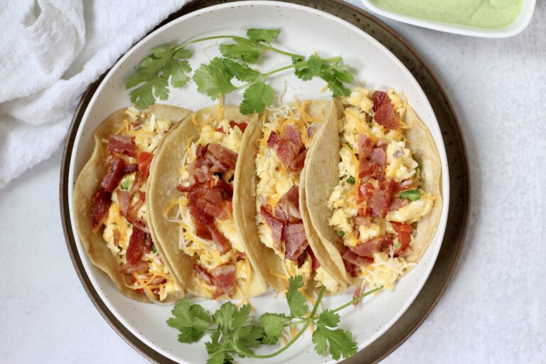 High protein Breakfast Tacos