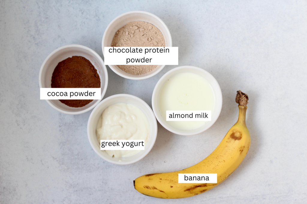Chocolate Smoothie Ingredients