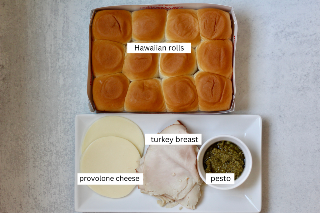 Turkey Pesto Slider Ingredients