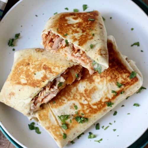 BBQ Chicken Wraps Sliced