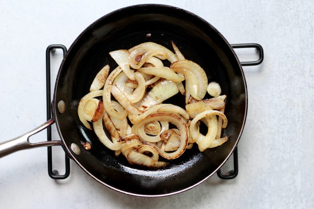 Caramelized onions for cheeseburger bomb filling